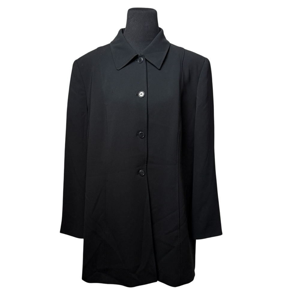 Jones New York Women's Black SZ 16 Blazer Long Career Business Classic Dressy - Picture 9 of 9